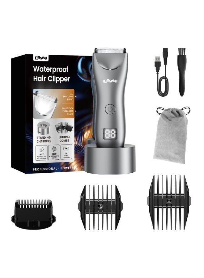 ENSSU Advanced Manscape for Men with BLADELOCK™ & LED Spotlight,Redefines Safe Body Hair Trimmer for Men. Engineered with a 6000 RPM Motor&LCD Display, This Trimmer for Men Offers Unmatched Tech-Driven Grooming. - Image 2
